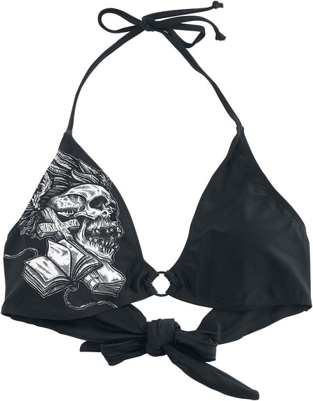 Haut de bikini  de Rock Rebel by EMP - Haut de Bikini Crânes - S à XL - pour Femme - noir - Rock Rebel by EMP