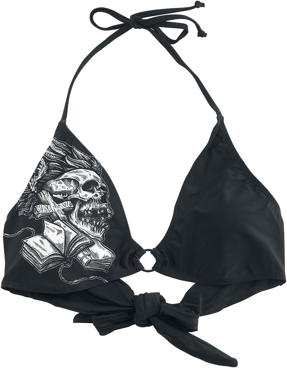 Haut de bikini  de Rock Rebel by EMP - Haut de Bikini Crânes - S à XL - pour Femme - noir - Rock Rebel by EMP