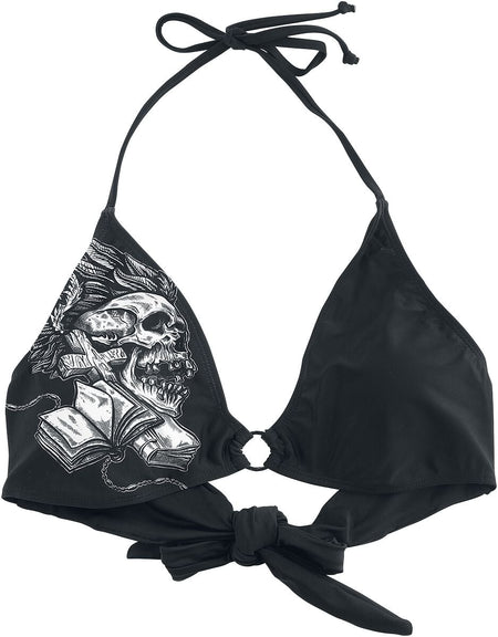Haut de bikini  de Rock Rebel by EMP - Haut de Bikini Crânes - S à XL - pour Femme - noir - Rock Rebel by EMP