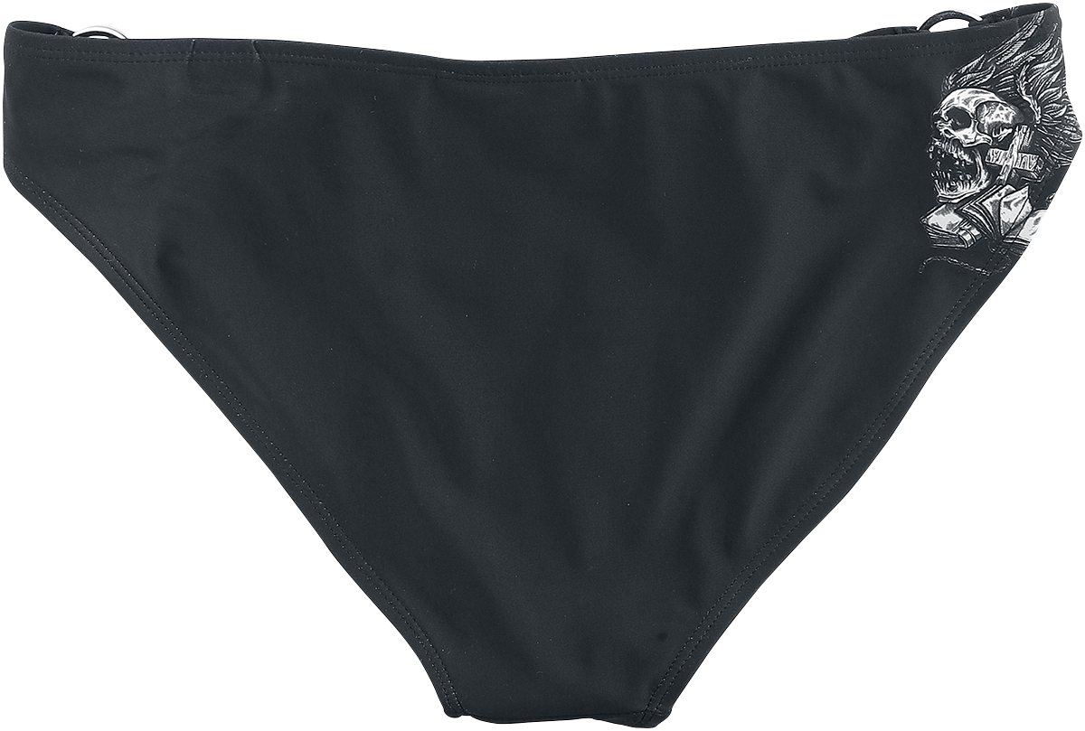 Bas de bikini  de Rock Rebel by EMP - Bas de Bikini Crânes - S à XL - pour Femme - noir - Rock Rebel by EMP - View 2