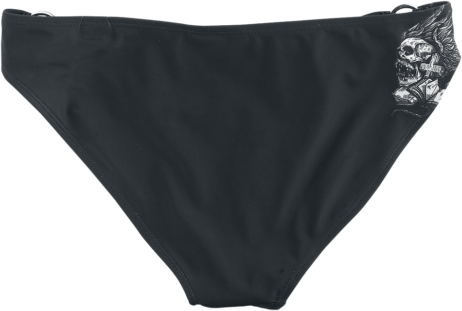Bas de bikini  de Rock Rebel by EMP - Bas de Bikini Crânes - S à XL - pour Femme - noir - Rock Rebel by EMP - View 2