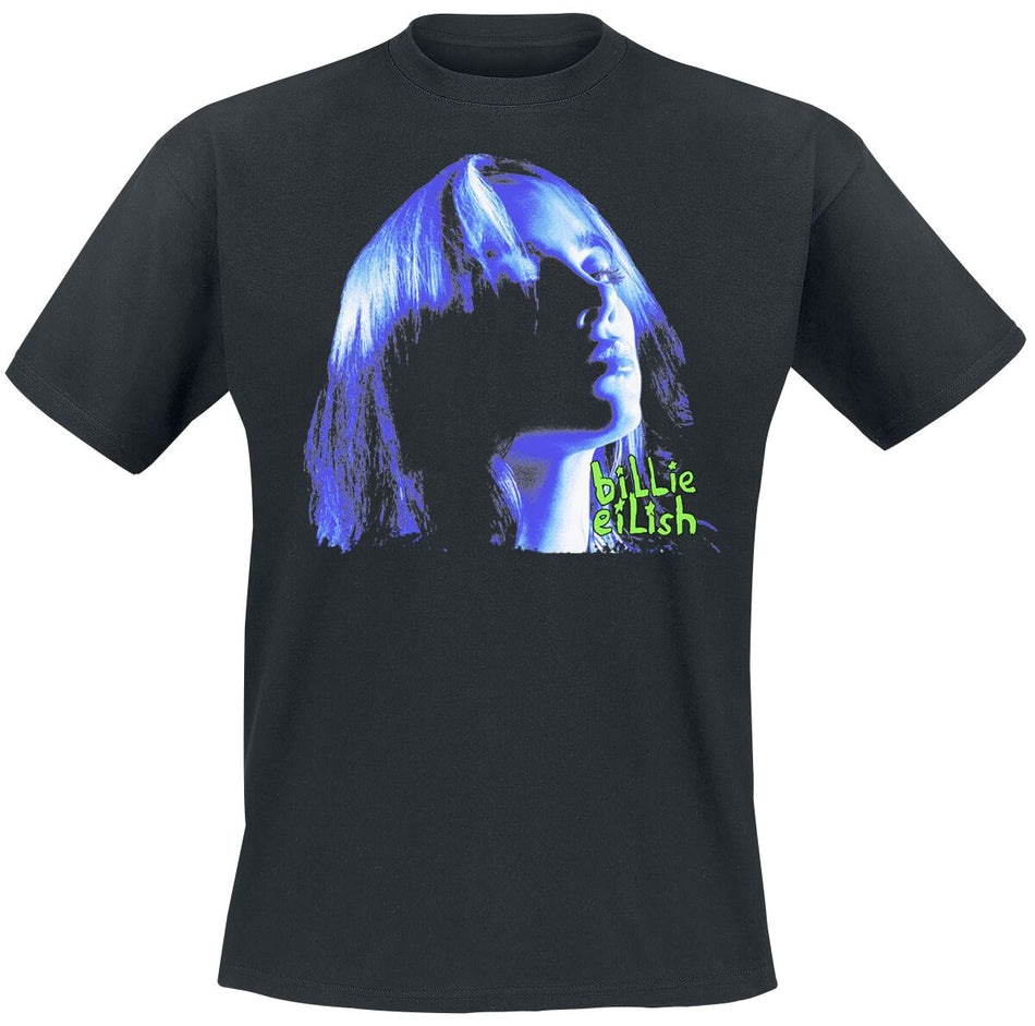 T-Shirt Manches courtes  de Billie Eilish - Neon Blue Shadow - S à XXL - pour Homme - noir - Billie Eilish