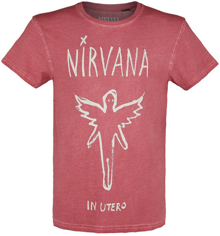 T-Shirt Manches courtes  de Nirvana - In Utero - S à 3XL - pour Homme - rouge - Nirvana