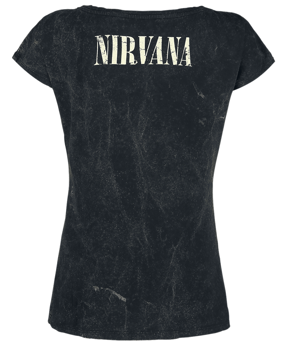 T-Shirt Manches courtes  de Nirvana - Angel - S à 3XL - pour Femme - anthracite - Nirvana - View 2