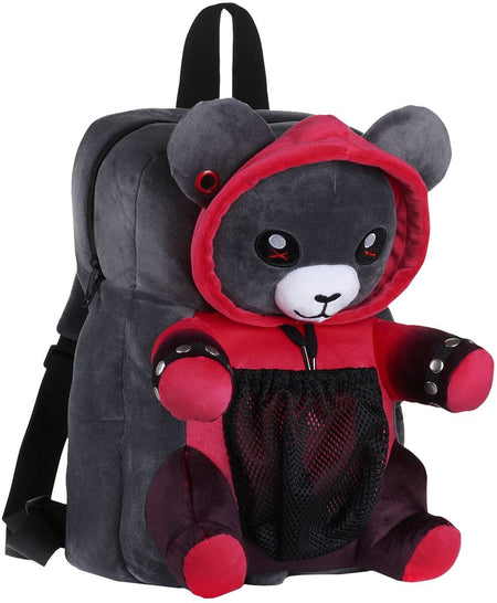 Sac à dos Unicorn de Corimori - Nounours Ember Le Punk - pour Unisexe - noir/lilas - Corimori
