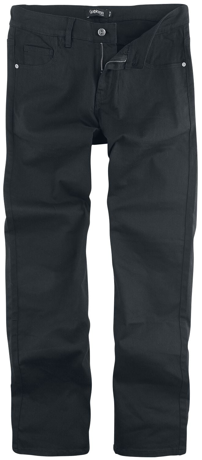 Jean  de Gothicana by EMP - Pete - Jean noir - W30L32 à W40L34 - pour Homme - noir - Gothicana by EMP