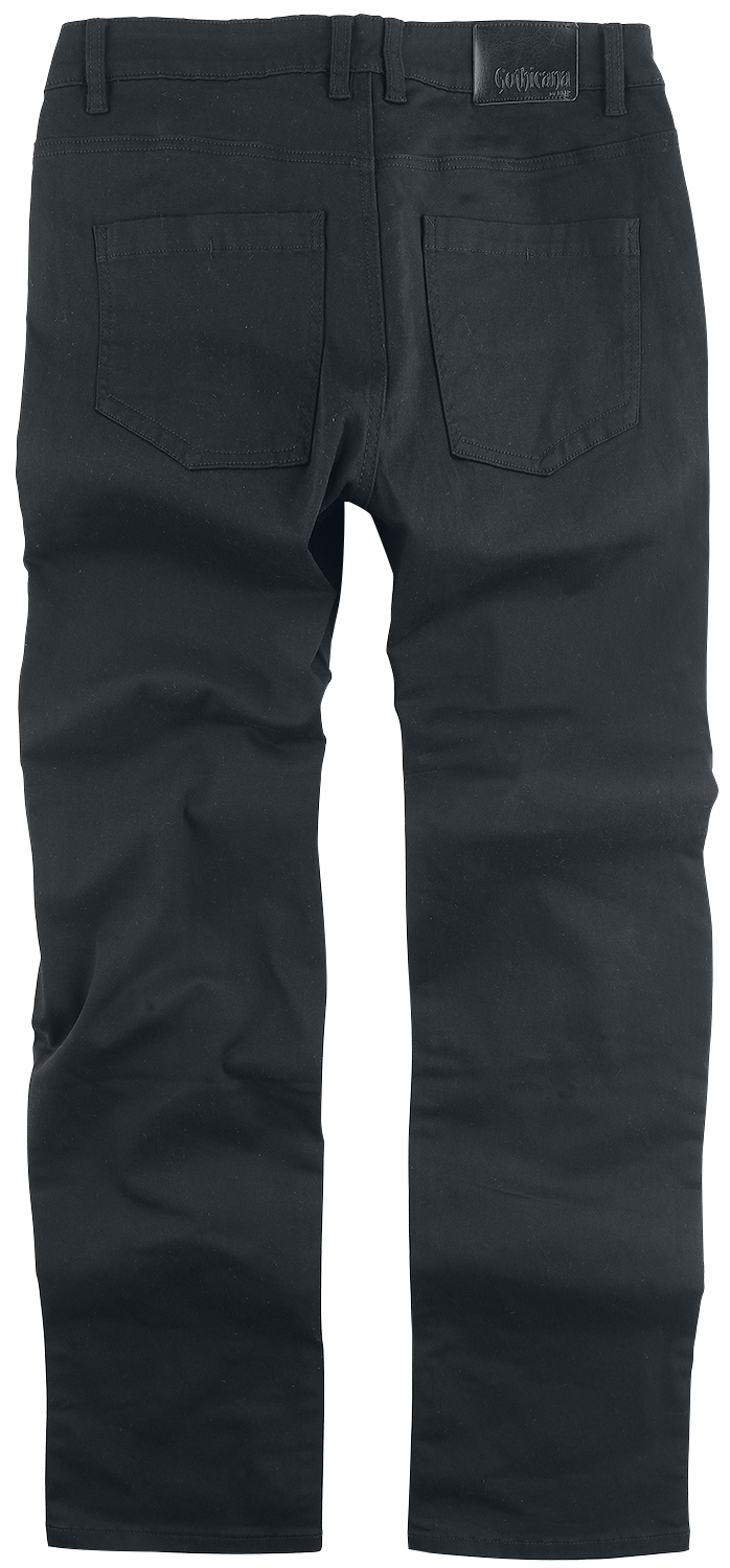 Jean  de Gothicana by EMP - Pete - Jean noir - W30L32 à W40L34 - pour Homme - noir - Gothicana by EMP - View 2