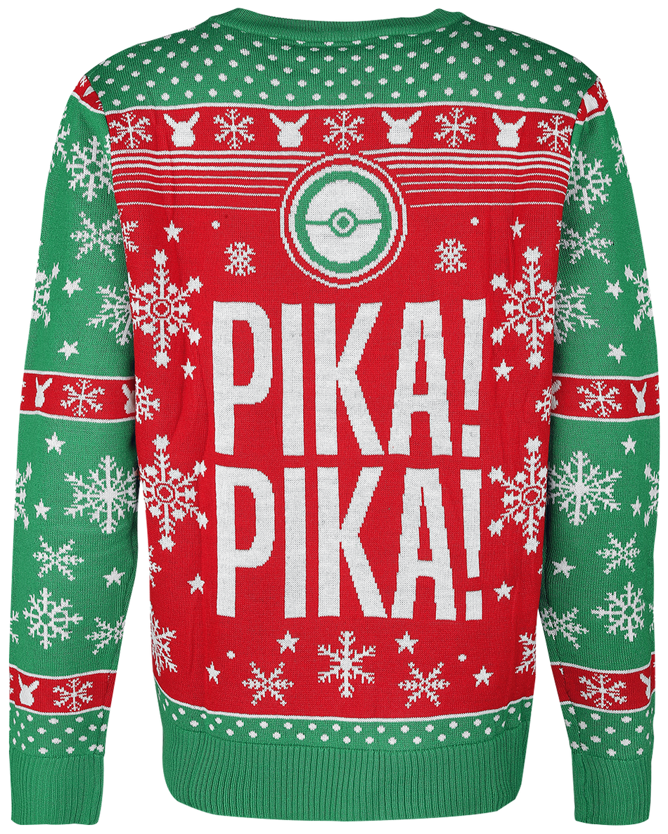 Pull de Noël Gaming de Pokémon - Pikachu - Pika, Pika! - S à XXL - pour Homme - multicolore - Pokémon - View 2