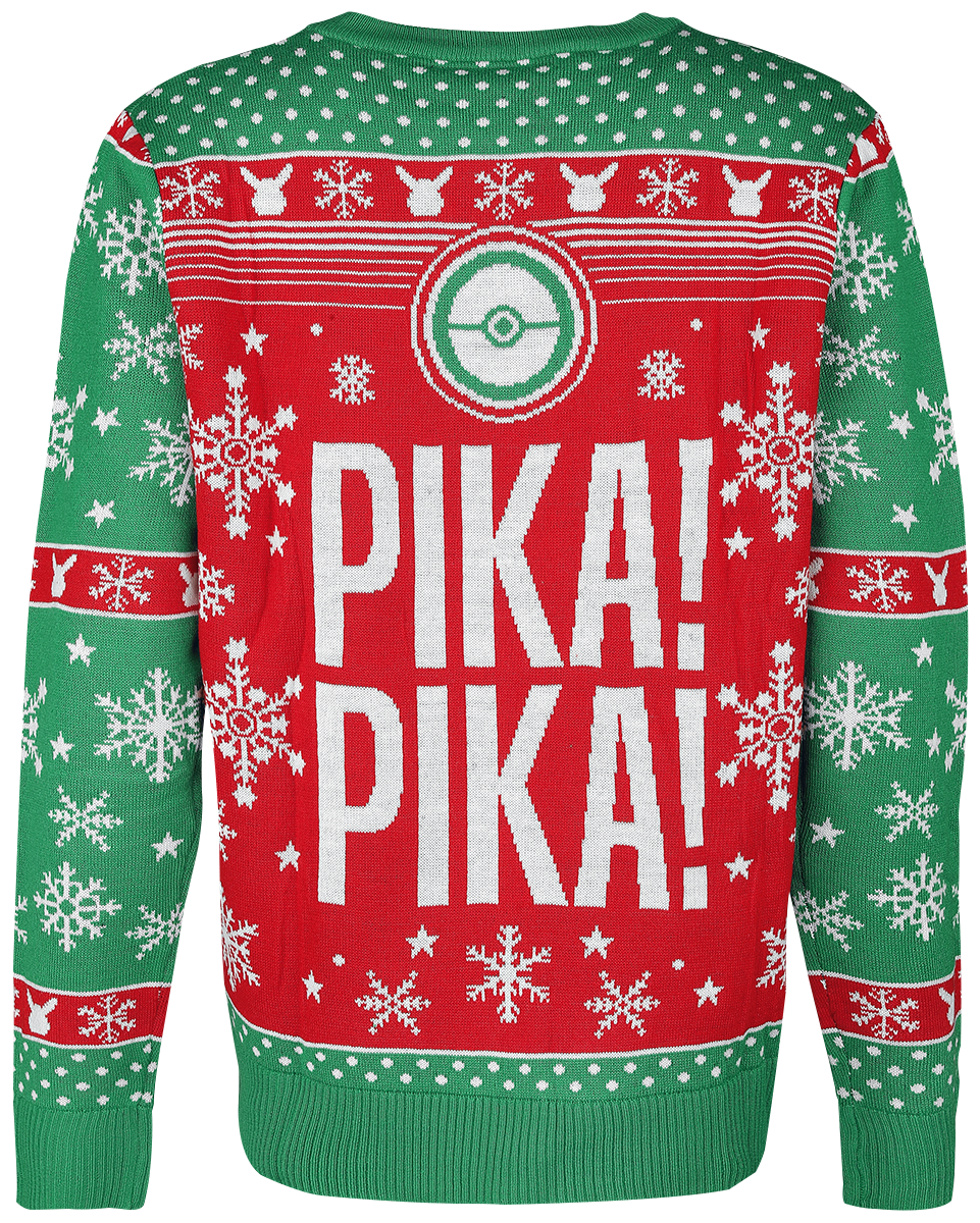 Pull de Noël Gaming de Pokémon - Pikachu - Pika, Pika! - S à XXL - pour Homme - multicolore - Pokémon - View 2