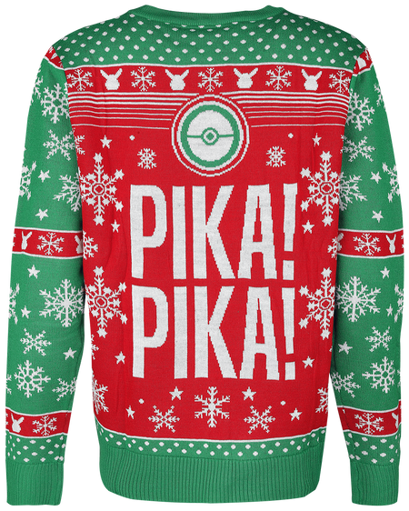Pull de Noël Gaming de Pokémon - Pikachu - Pika, Pika! - S à XXL - pour Homme - multicolore - Pokémon - View 2