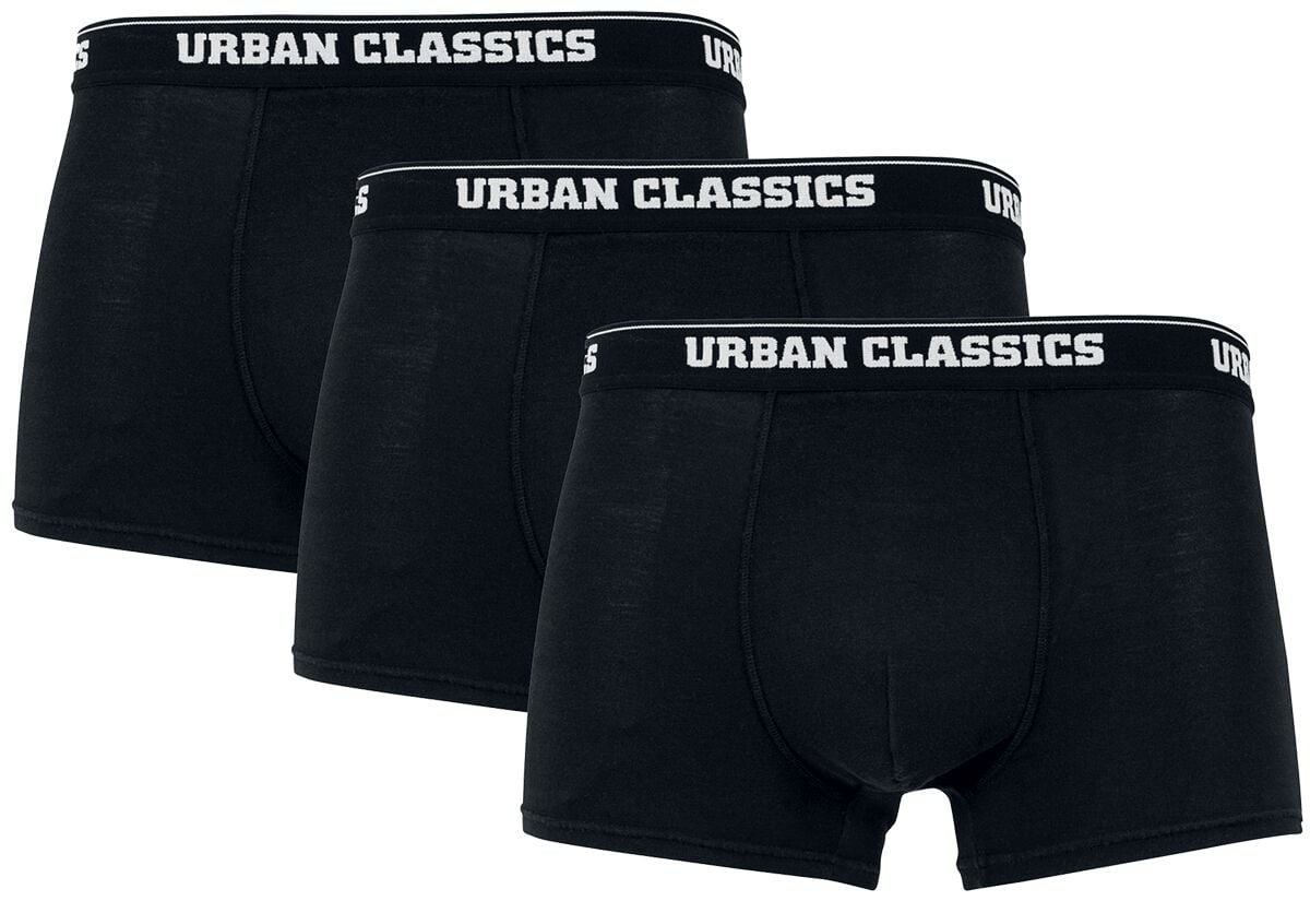 Boxer  de Urban Classics - Boxers Organiques - Lot De 3 - S à XL - pour Homme - noir - Urban Classics