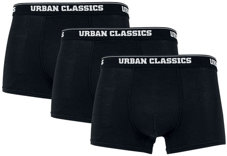 Boxer  de Urban Classics - Boxers Organiques - Lot De 3 - S à XL - pour Homme - noir - Urban Classics