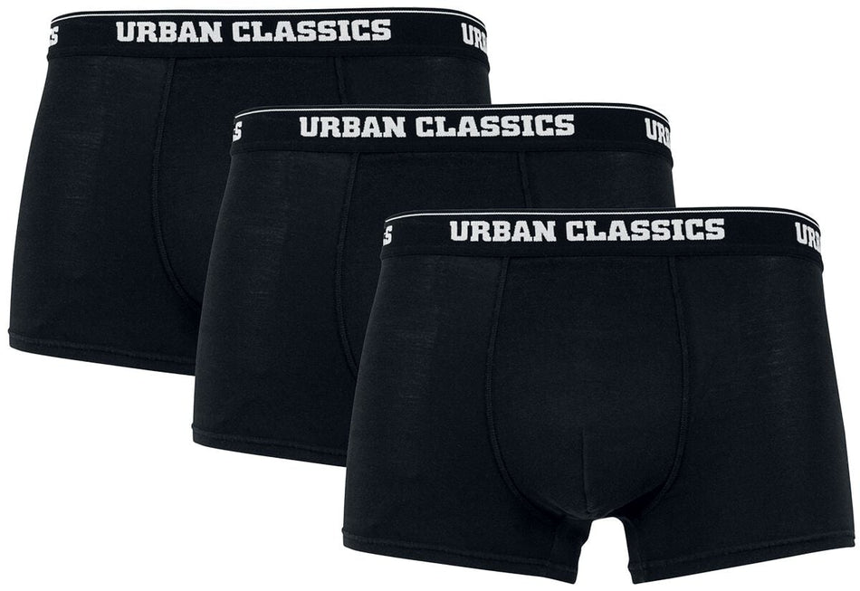 Boxer  de Urban Classics - Boxers Organiques - Lot De 3 - S à XL - pour Homme - noir - Urban Classics