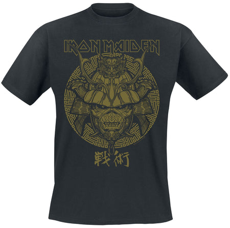 T-Shirt Manches courtes  de Iron Maiden - Samurai Eddie Gold Graphic - S à XXL - pour Homme - noir - Iron Maiden