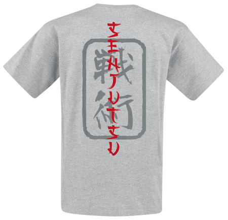 T-Shirt Manches courtes  de Iron Maiden - Samurai Eddie Black Graphic - S à XXL - pour Homme - gris - Iron Maiden - View 2