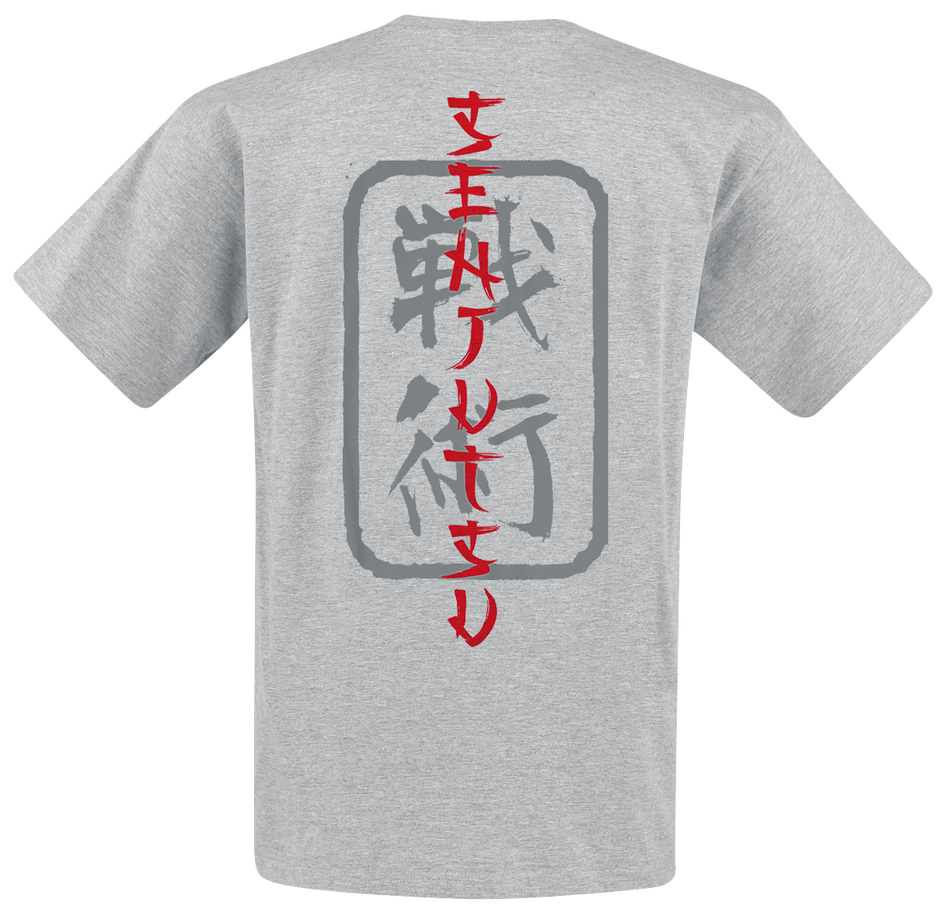 T-Shirt Manches courtes  de Iron Maiden - Samurai Eddie Black Graphic - S à XXL - pour Homme - gris - Iron Maiden - View 2