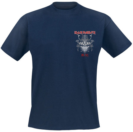 T-Shirt Manches courtes  de Iron Maiden - Samurai Eddie Pocket - S à XXL - pour Homme - marine - Iron Maiden