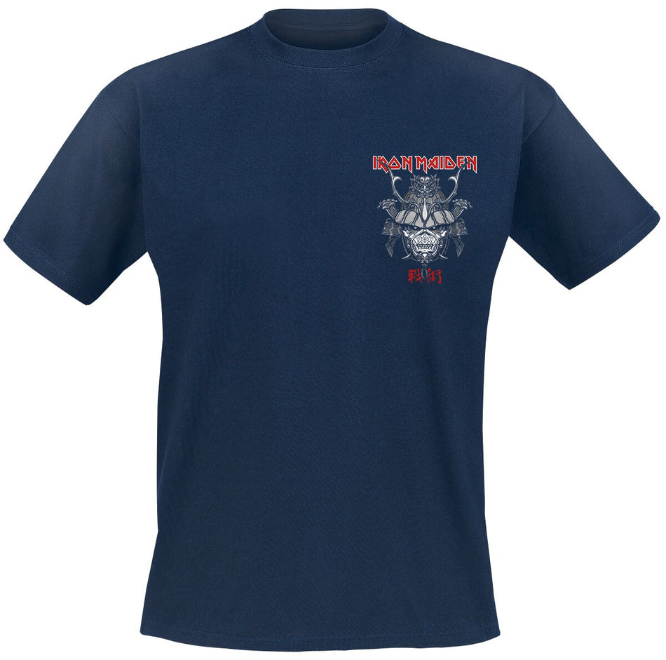 T-Shirt Manches courtes  de Iron Maiden - Samurai Eddie Pocket - S à XXL - pour Homme - marine - Iron Maiden