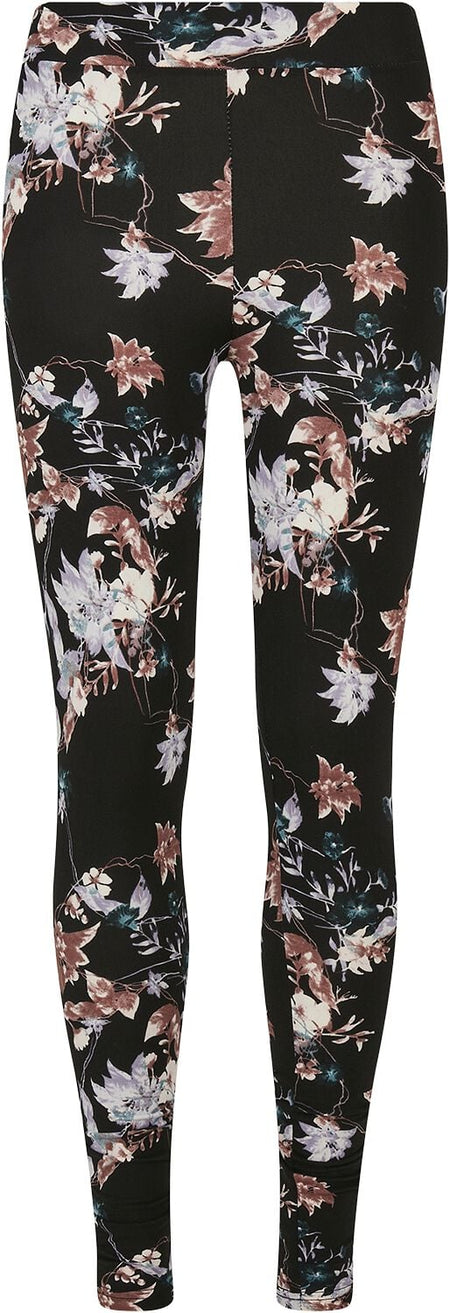 Legging  de Urban Classics - Leggings AOP Soft - XS à 3XL - pour Femme - noir - Urban Classics