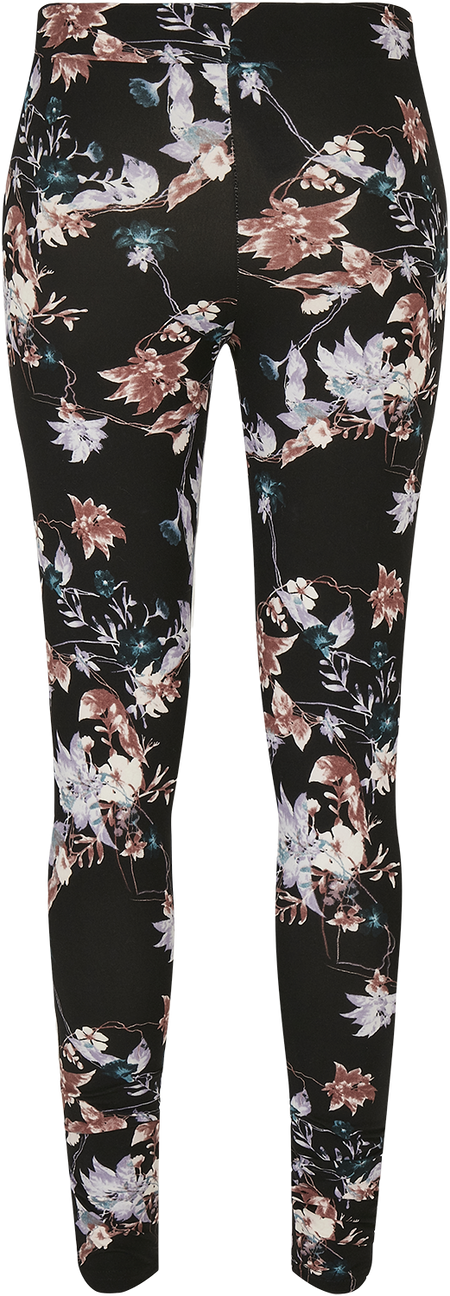 Legging  de Urban Classics - Leggings AOP Soft - XS à 3XL - pour Femme - noir - Urban Classics - View 2