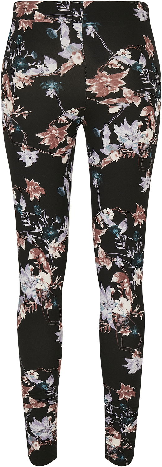 Legging  de Urban Classics - Leggings AOP Soft - XS à 3XL - pour Femme - noir - Urban Classics - View 2