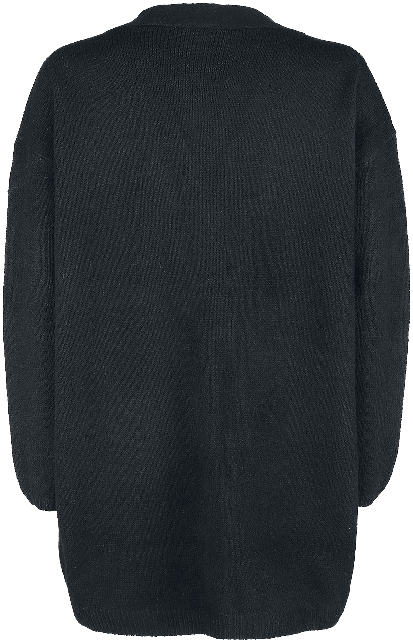 Gilets & Ponchos  de Urban Classics - Gilet Tricoté Chunky Fluffy - XS à 5XL - pour Femme - noir - Urban Classics - View 2