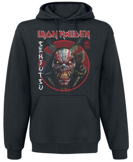 Sweat-shirt à capuche  de Iron Maiden - Senjutsu Eddie Face Circle - S à XXL - pour Homme - noir - Iron Maiden