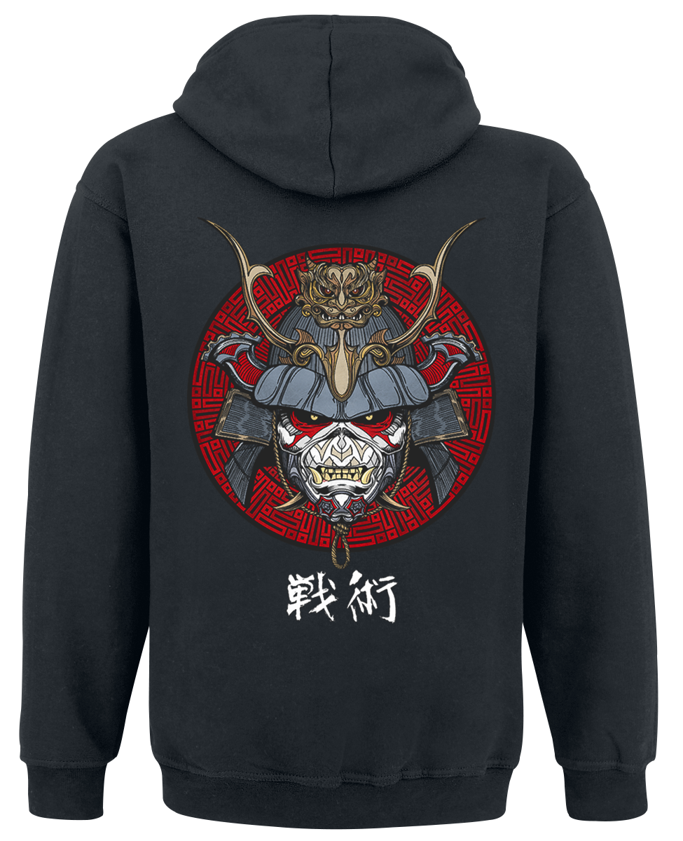 Sweat-shirt à capuche  de Iron Maiden - Senjutsu Eddie Face Circle - S à XXL - pour Homme - noir - Iron Maiden - View 2