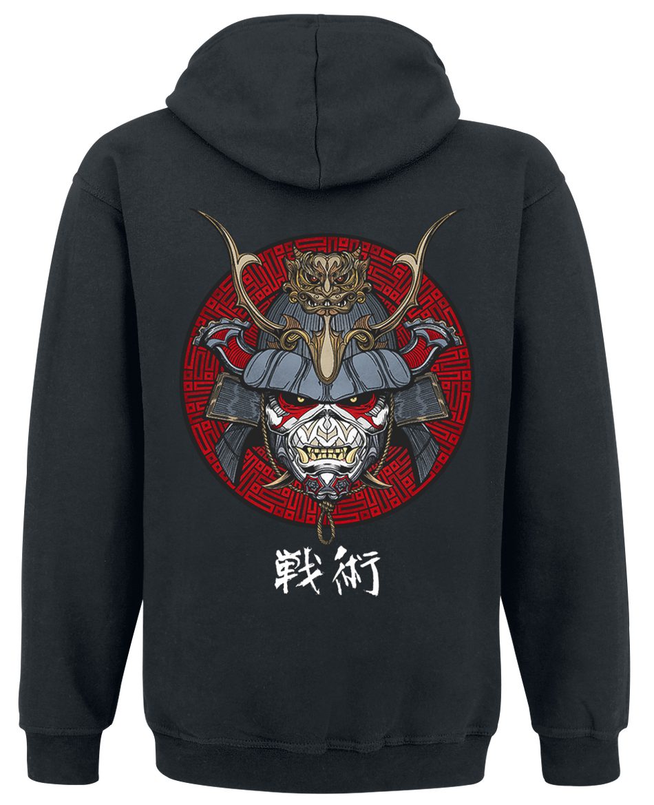 Sweat-shirt à capuche  de Iron Maiden - Senjutsu Eddie Face Circle - S à XXL - pour Homme - noir - Iron Maiden - View 2