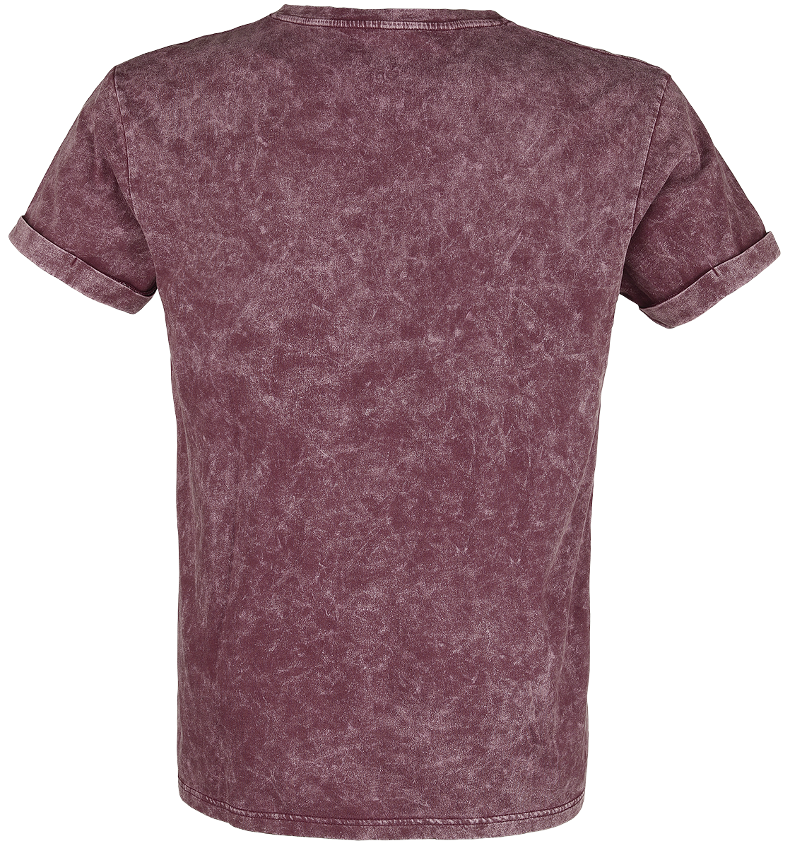 T-Shirt Manches courtes  de Black Premium by EMP - T-Shirt Délavé - S à 5XL - pour Homme - bordeaux - Black Premium by EMP - View 2