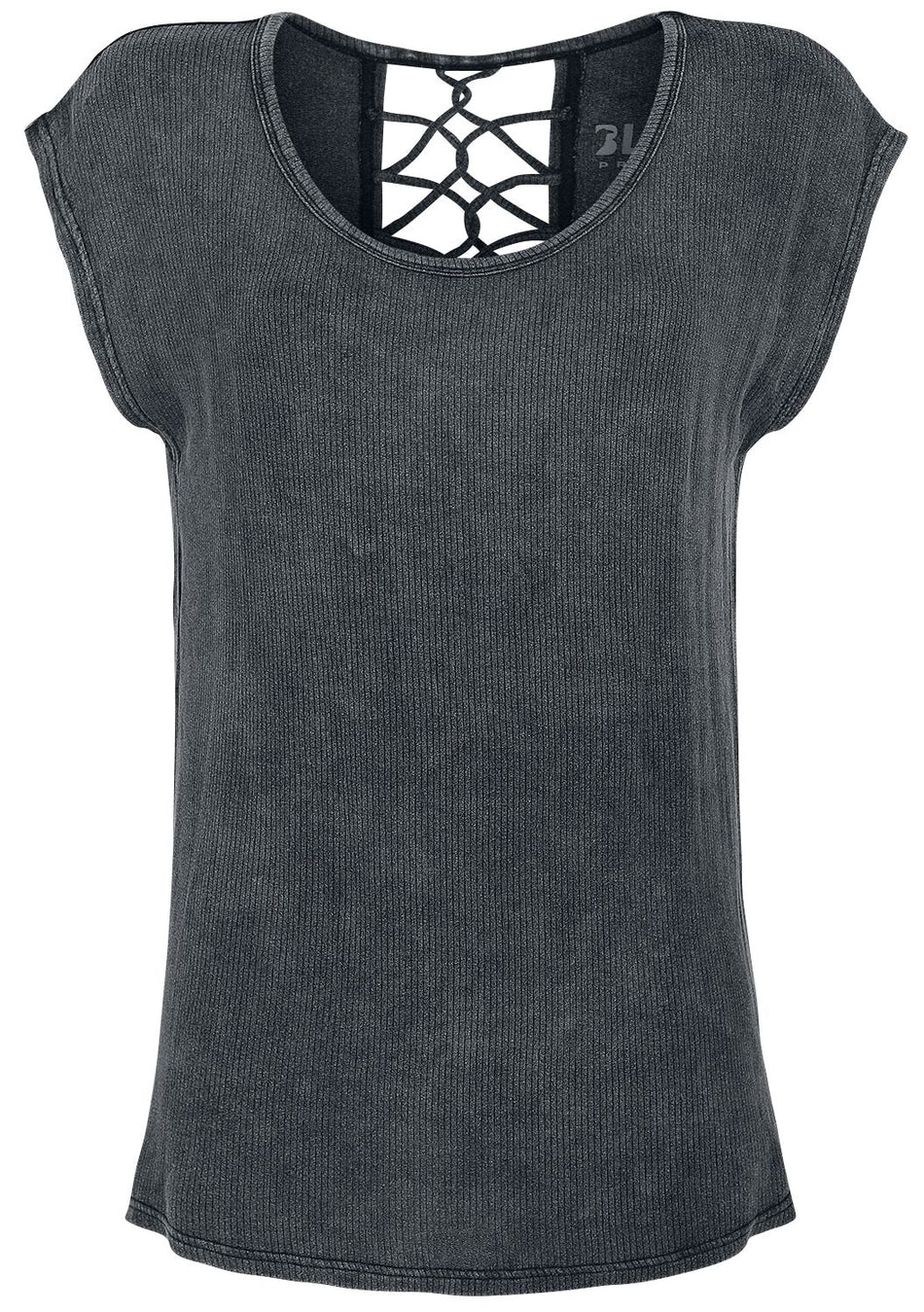 T-Shirt Manches courtes  de Black Premium by EMP - T-Shirt Bandes Décoratives Dans le Dos - XS à XXL - pour Femme - noir - Black Premium by EMP