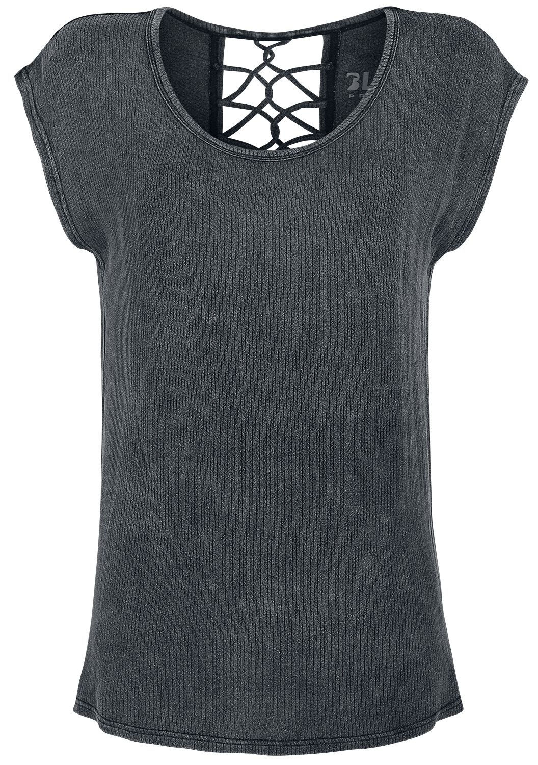 T-Shirt Manches courtes  de Black Premium by EMP - T-Shirt Bandes Décoratives Dans le Dos - XS à XXL - pour Femme - noir - Black Premium by EMP