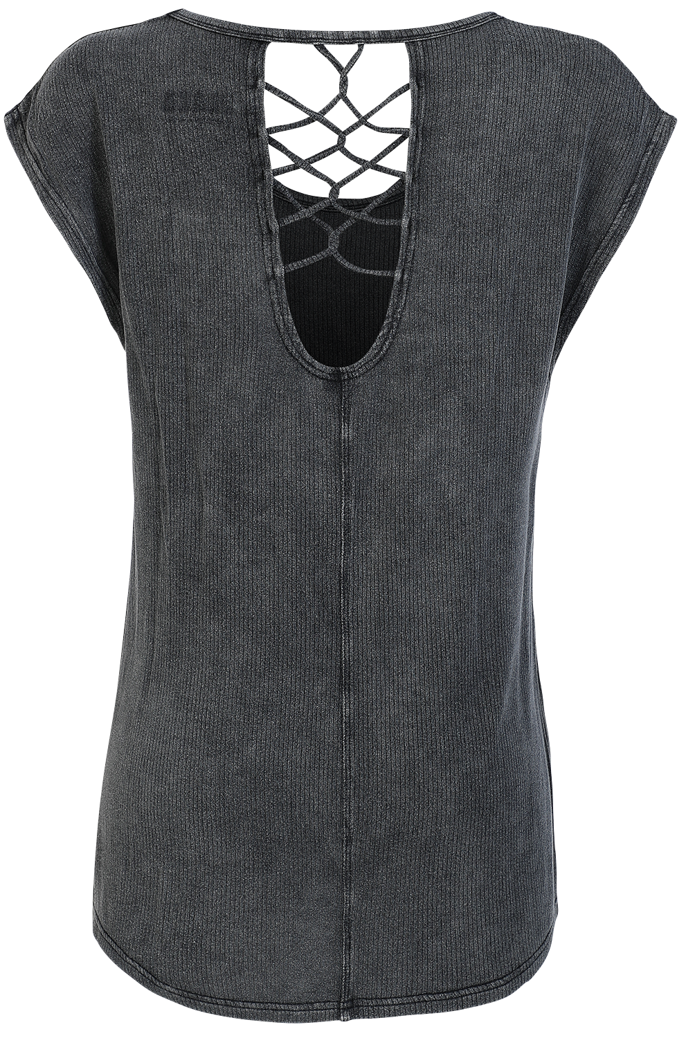 T-Shirt Manches courtes  de Black Premium by EMP - T-Shirt Bandes Décoratives Dans le Dos - XS à XL - pour Femme - noir - Black Premium by EMP - View 2