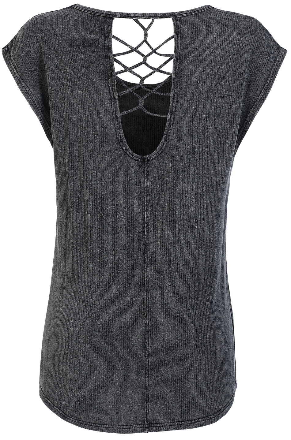 T-Shirt Manches courtes  de Black Premium by EMP - T-Shirt Bandes Décoratives Dans le Dos - XS à XL - pour Femme - noir - Black Premium by EMP - View 2