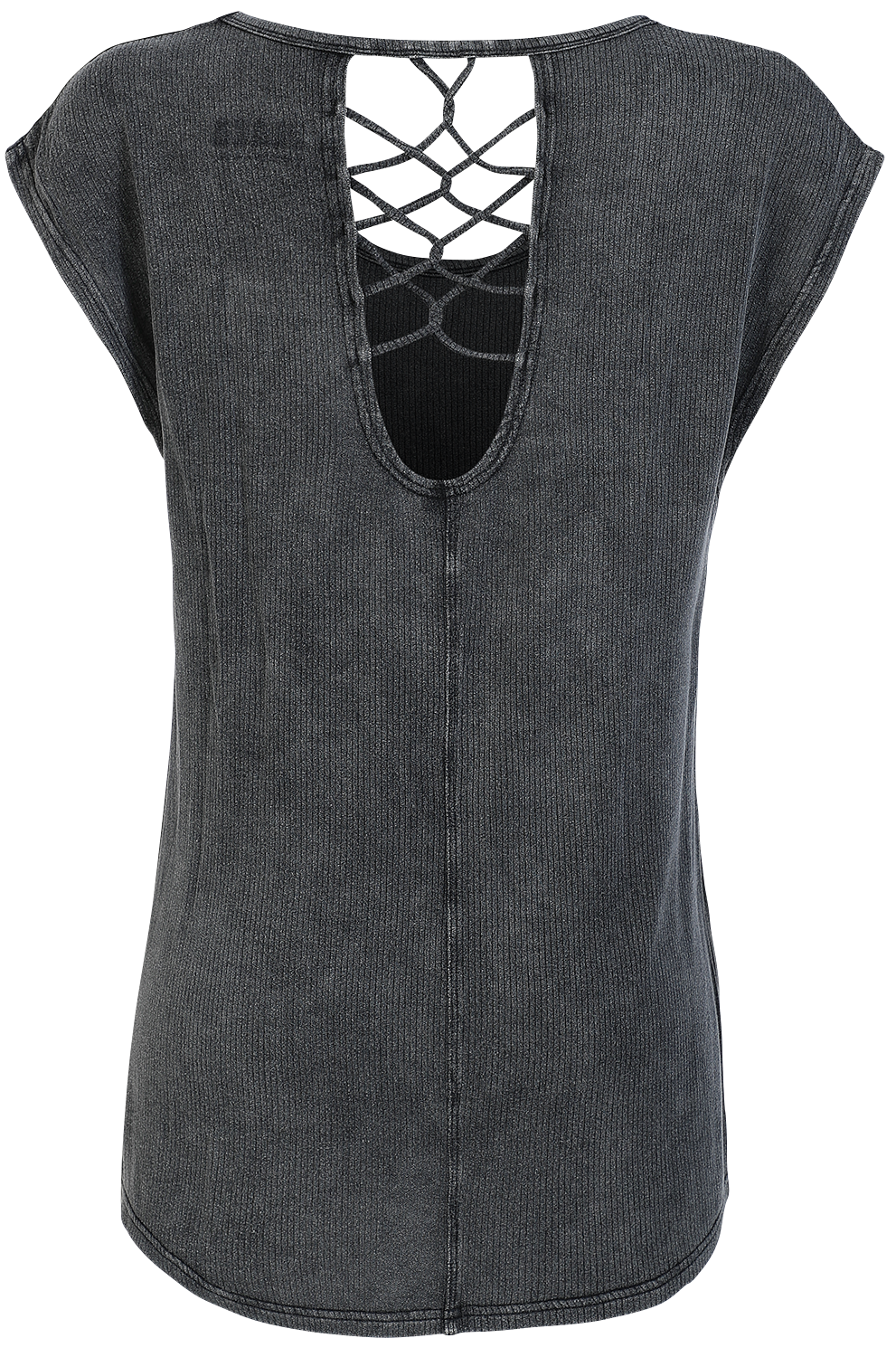 T-Shirt Manches courtes  de Black Premium by EMP - T-Shirt Bandes Décoratives Dans le Dos - XS à XXL - pour Femme - noir - Black Premium by EMP - View 2