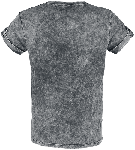 T-Shirt Manches courtes  de Rock Rebel by EMP - T-shirt Vintage Boutonné - S à 5XL - pour Homme - noir - Rock Rebel by EMP - View 2