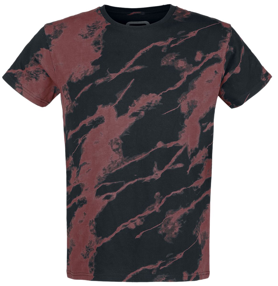 T-Shirt Manches courtes  de RED by EMP - T-shirt Batik - S à 5XL - pour Homme - noir/bordeaux - RED by EMP