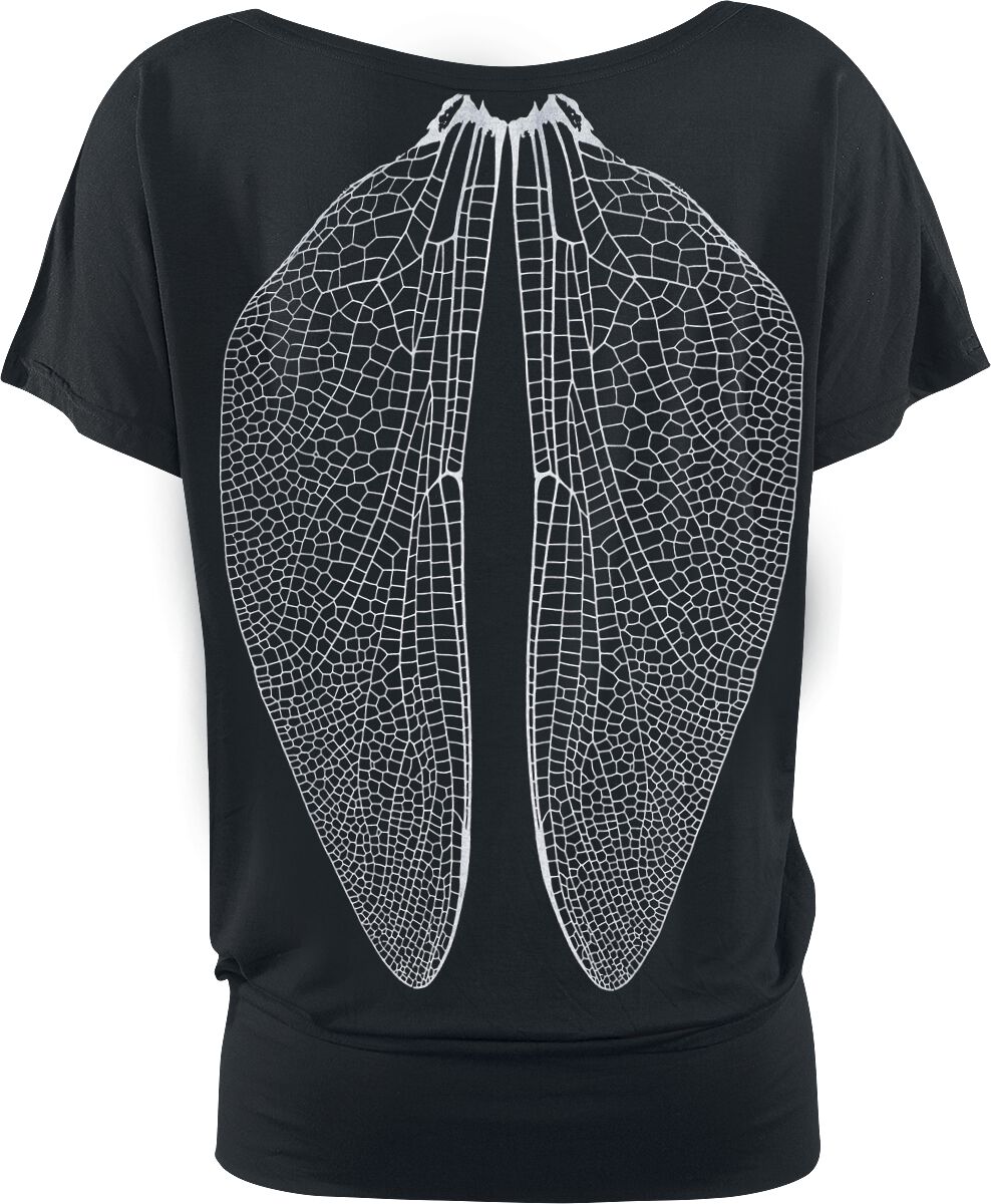 T-Shirt Manches courtes Gothic de Gothicana by EMP - Can You Read My Mind - M à 4XL - pour Femme - noir - Gothicana by EMP