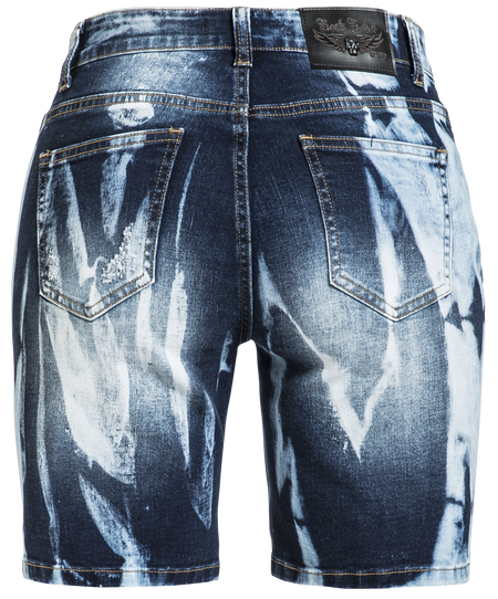 Short  de Rock Rebel by EMP - Short Délavé - 27 à 28 - pour Femme - bleu - Rock Rebel by EMP - View 2