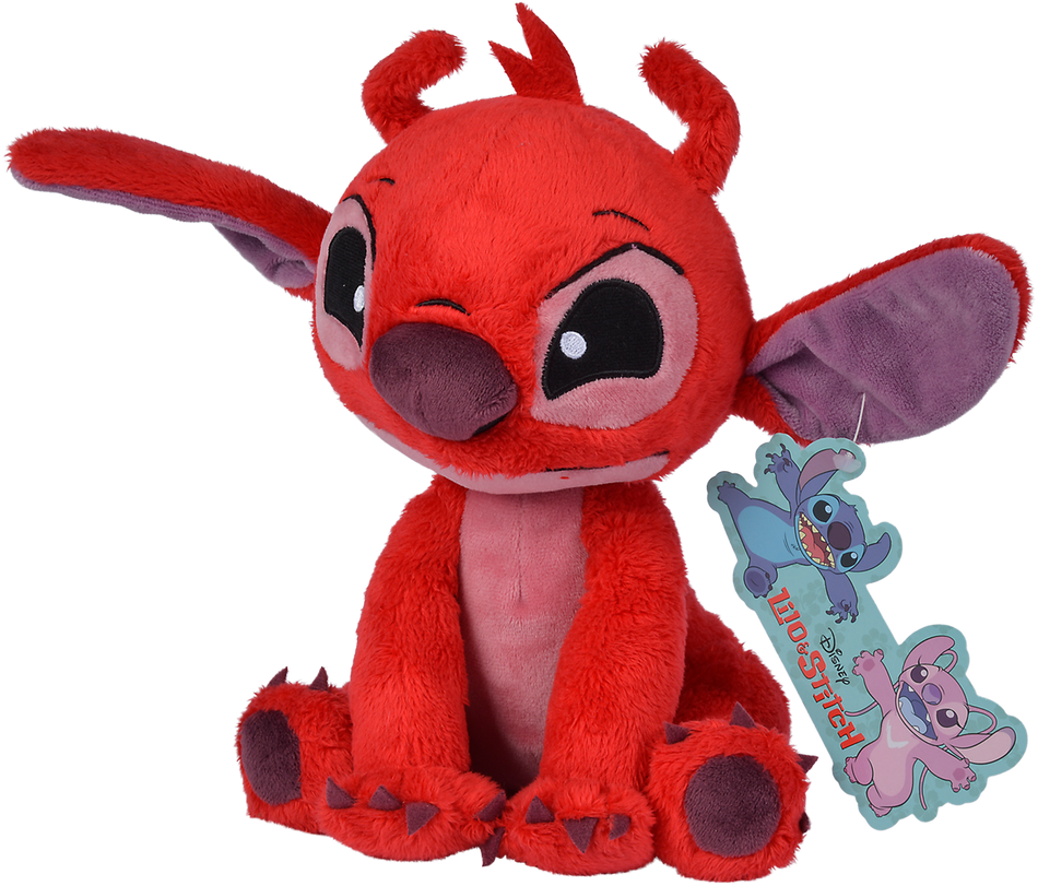 Figurine en peluche Disney de Lilo & Stitch - Leroy - pour Indifférent - rouge - Lilo & Stitch - View 2