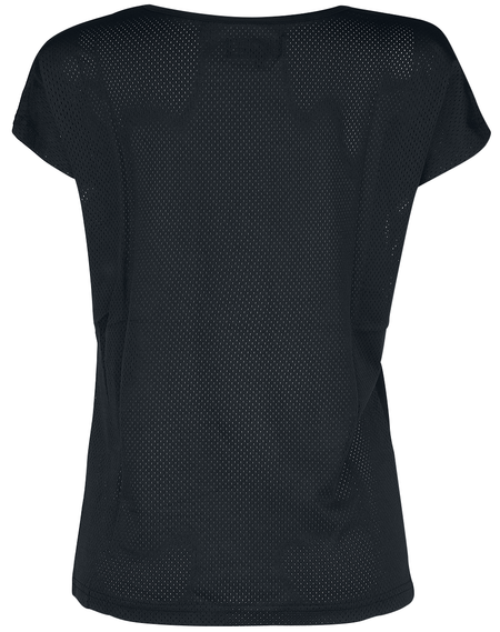 T-Shirt Manches courtes  de Full Volume by EMP - T-shirt imprimé et mesh dans le dos - XS à XXL - pour Femme - noir - Full Volume by EMP - View 2