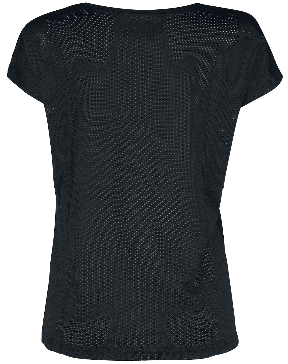 T-Shirt Manches courtes  de Full Volume by EMP - T-shirt imprimé et mesh dans le dos - XS à XXL - pour Femme - noir - Full Volume by EMP - View 2