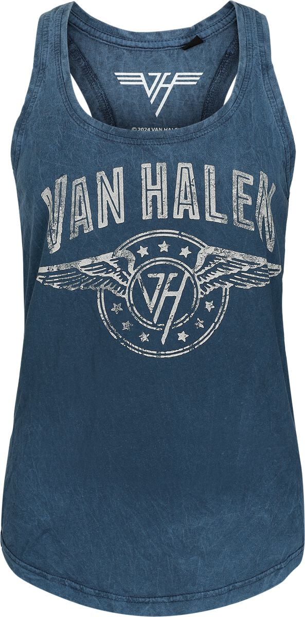 Top  de Van Halen - Wings Logo - S à XXL - pour Femme - marine - Van Halen