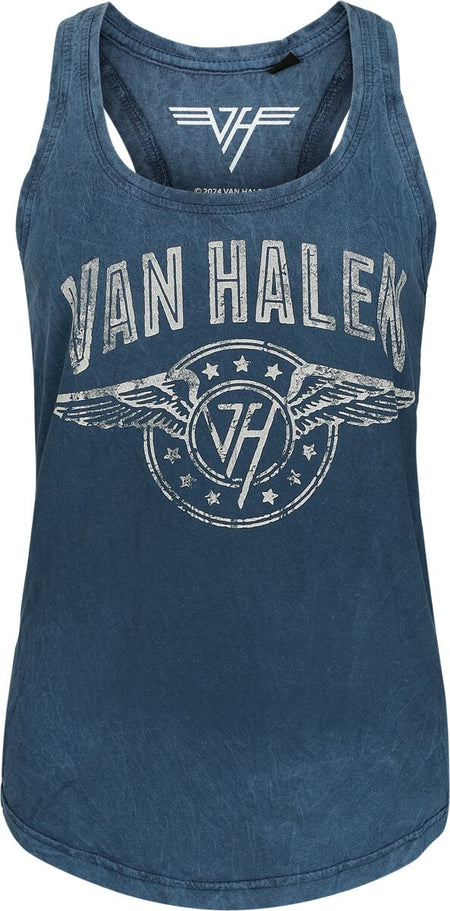 Top  de Van Halen - Wings Logo - S à XXL - pour Femme - marine - Van Halen