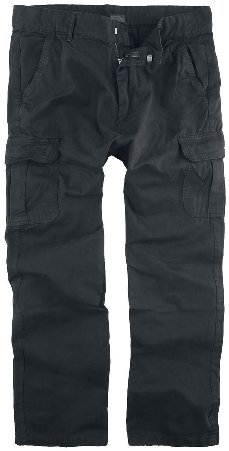 Pantalon Cargo  de Urban Classics - Pantalon Cargo Jambes Droites - W28L30 à W36L34 - pour Homme - noir - Urban Classics