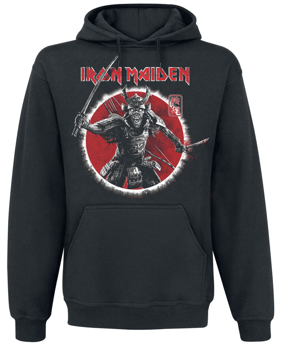 Sweat-shirt à capuche  de Iron Maiden - Eddie Warrior - S à XXL - pour Homme - noir - Iron Maiden