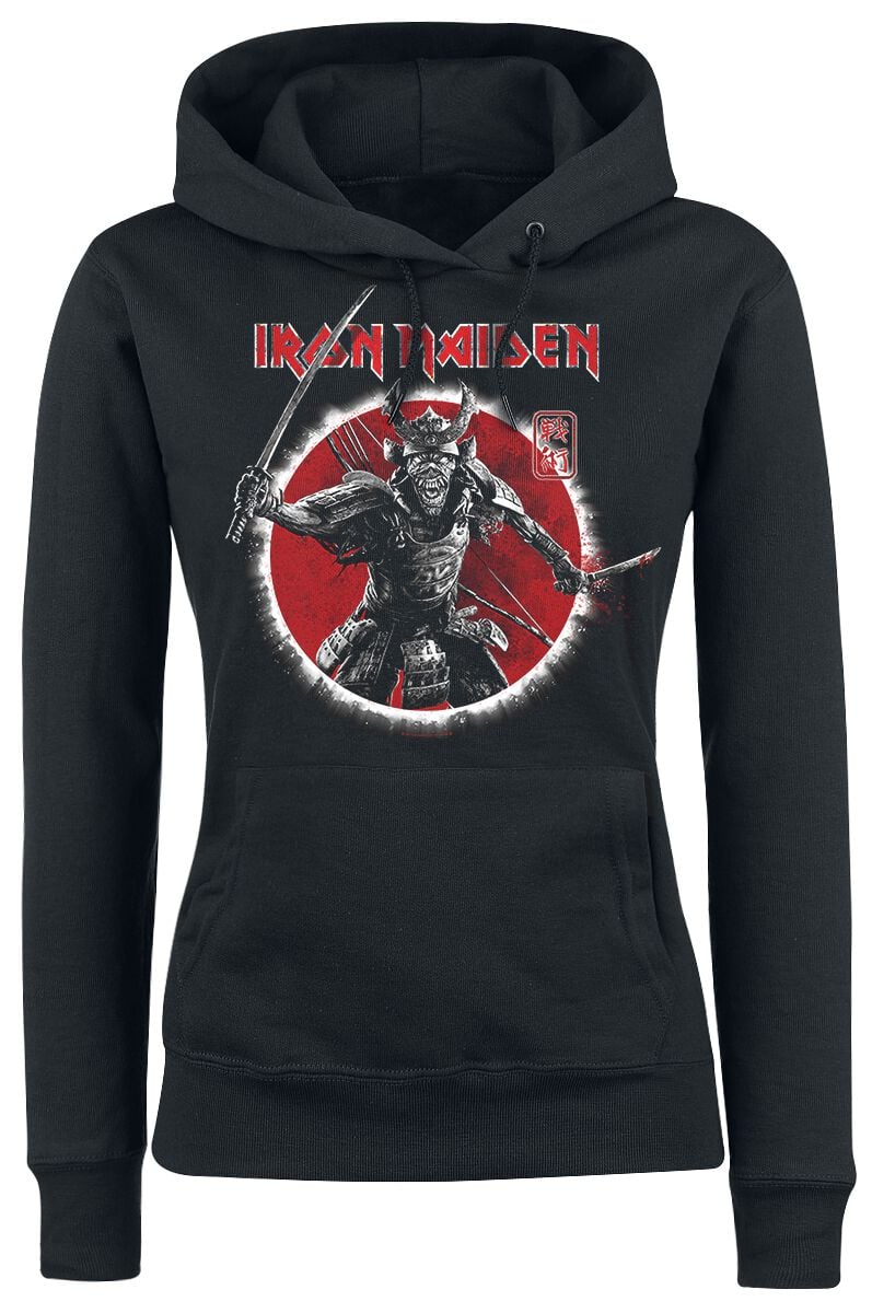 Sweat-shirt à capuche  de Iron Maiden - Eddie Warrior - S à XL - pour Femme - noir - Iron Maiden