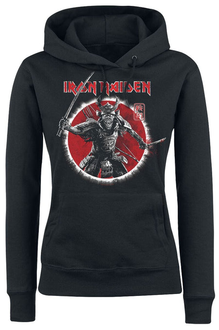 Sweat-shirt à capuche  de Iron Maiden - Eddie Warrior - S à XL - pour Femme - noir - Iron Maiden