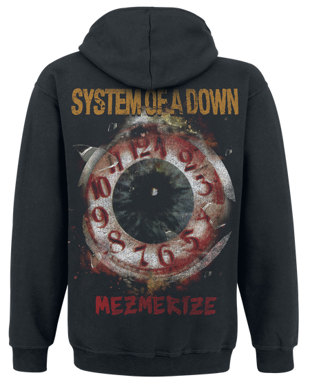 Sweat-shirt à capuche  de System Of A Down - Shattered Numbers - S à XXL - pour Homme - noir - System Of A Down - View 2