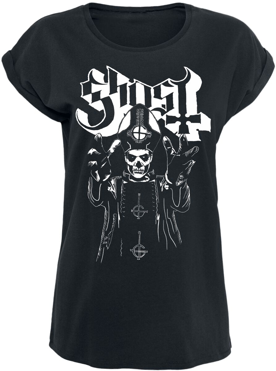 T-Shirt Manches courtes  de Ghost - Papa Wrath - XS à XL - pour Femme - noir - Ghost